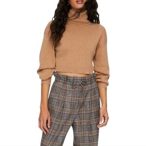Aritzia Wilfred Rebecca Turtleneck Wool Blend Tan Women's Small
